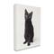 Stupell Industries Cute Black Cat Expressive Eyes Pet Portrait Canvas Wall Art